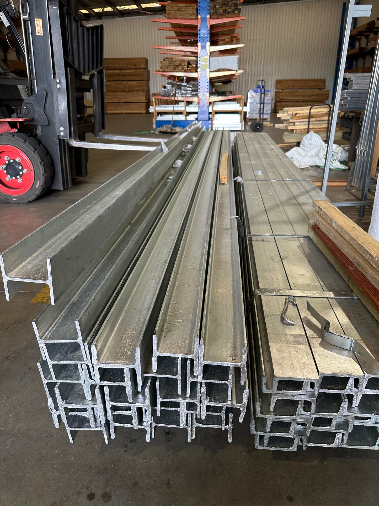 Galvanized H Post 100x100